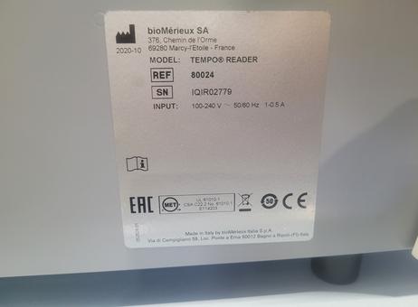 BIOMERIEUX TEMPO READER + 2 x FILLER P2603131130