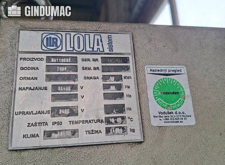 LOLA BH 110 CNC P260324284