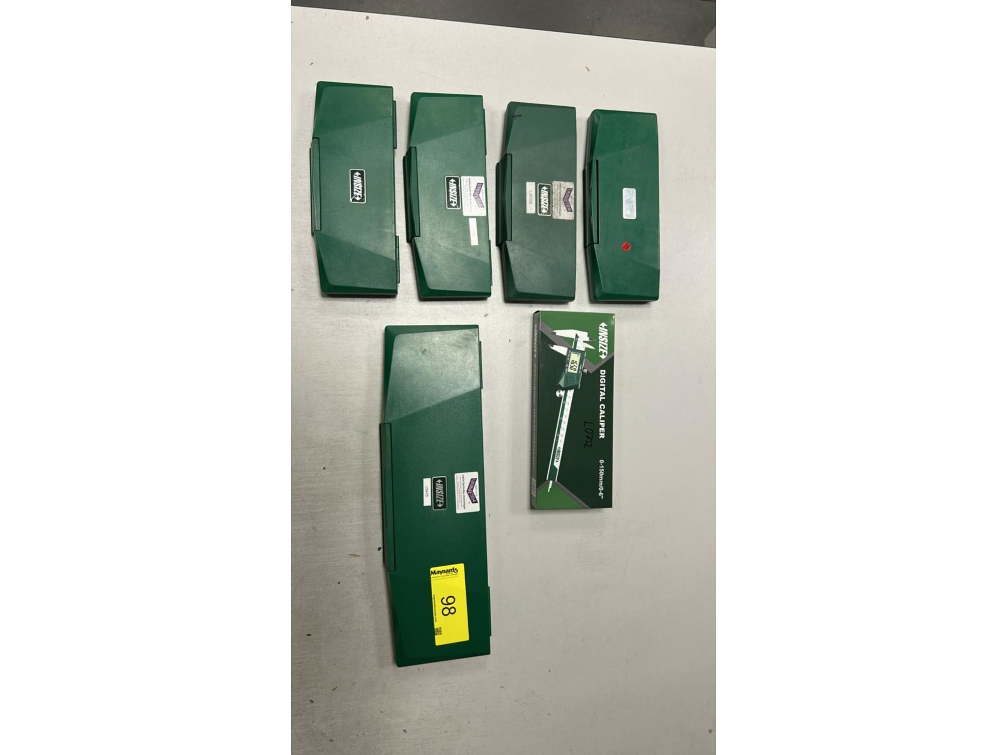 (8) Digital Caliper (Qty 8) Insize 1108-150W (0-6