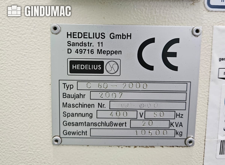 HEDELIUS C60 - 2000 P260410493