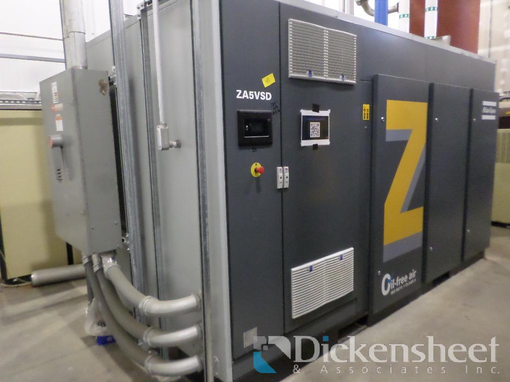 ATLAS COPCO ZA5VSD OIL FREE ROTARY SCREW COMPRESSOR Used machines - Exapro