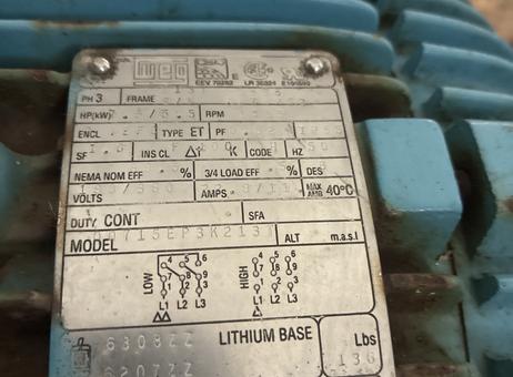 Tuthill Kinney Vacuum Division Canton KLRC-75 P260418118
