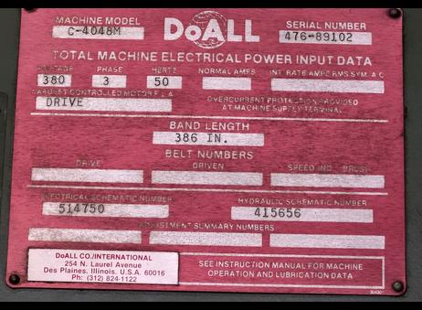 Doall C 40 48 M P260428139