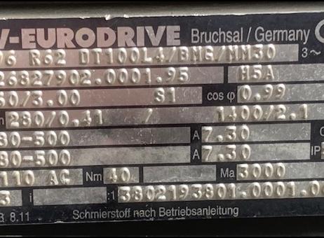 unbekannt, wahrscheinlich Europäischer Hersteller 1000 liter Inhalt, 2 Wellen Paddelmischer, Kneter P260430402