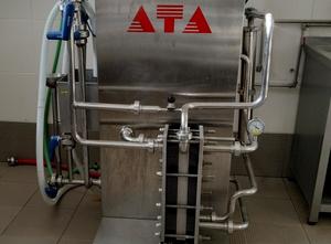 ATA   Termoinox 500lh  - Prensa horizontal 4 linhas Cheese production, wrapping and portioning machine