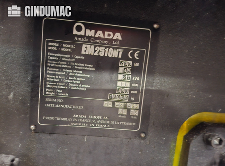 AMADA EM 2510NT P260518109