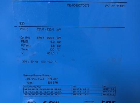 Buderus Logano GE615 920KW P260521151
