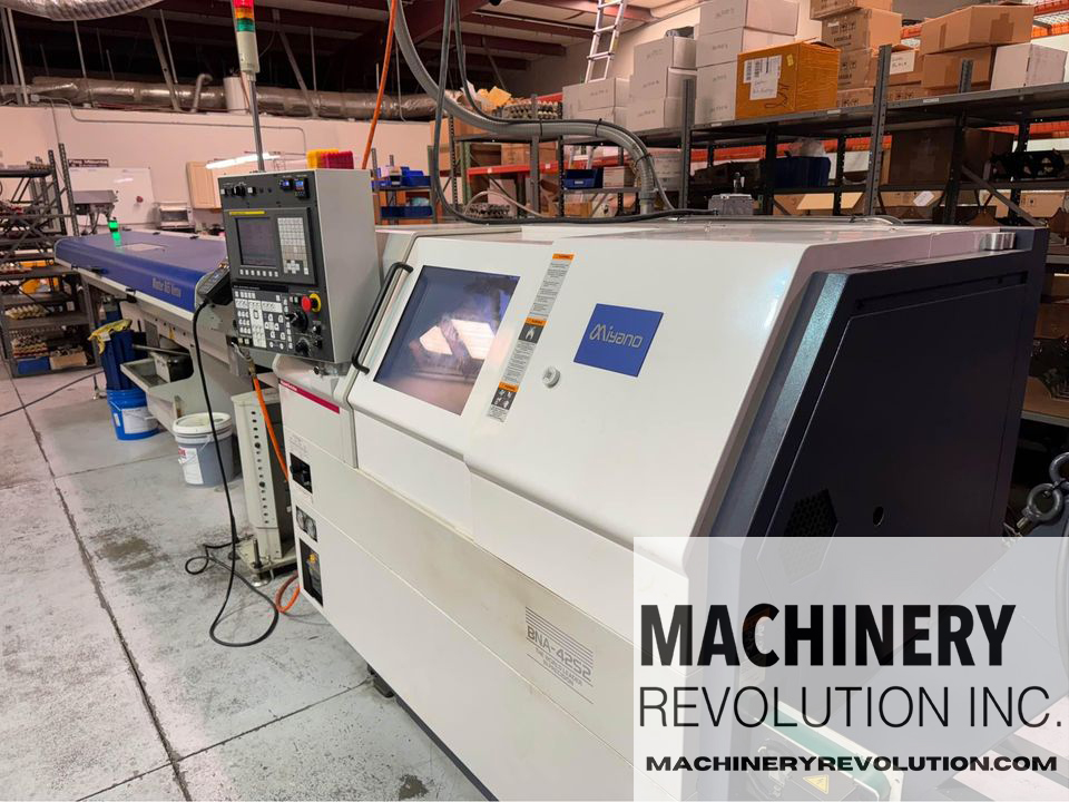 2016 Miyano BNA 42S2 Swiss CNC Lathe 12' Bar Feeder Used machines