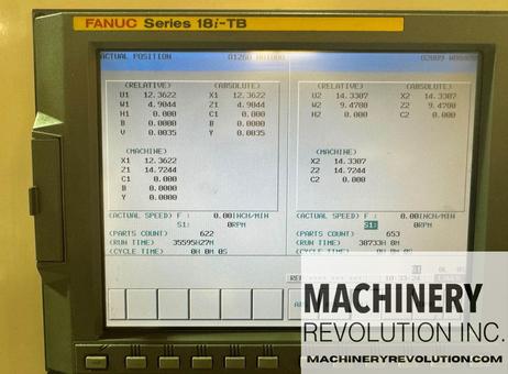 DOOSAN Puma TT 1500 SY CNC Lathe LiveTooling / C-Axis / Y-Axis / Twin Turret / Twin Spindle / Bar Feeder P260608259