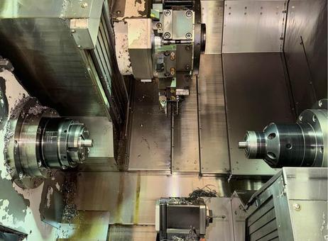 DOOSAN Puma TT 1500 SY CNC Lathe LiveTooling / C-Axis / Y-Axis / Twin Turret / Twin Spindle / Bar Feeder P260608259