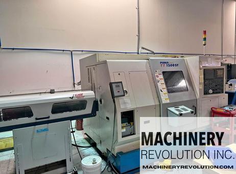 DOOSAN Puma TT 1500 SY CNC Lathe LiveTooling / C-Axis / Y-Axis / Twin Turret / Twin Spindle / Bar Feeder P260608259