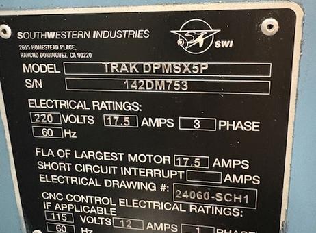 Southwestern - Trak DPM 5 DMP 5 P2606091100