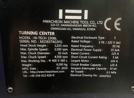 Hwacheon Hi-tech 230 BL P2606091112