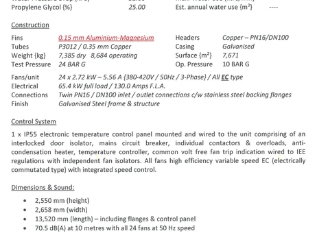 Transtherm Cooling Industries TD90W/VEE-212/D Dry Air Cooler P260609615