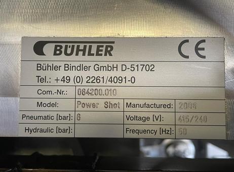 Bühler Bindler Powershot Drop-depositor P260615108