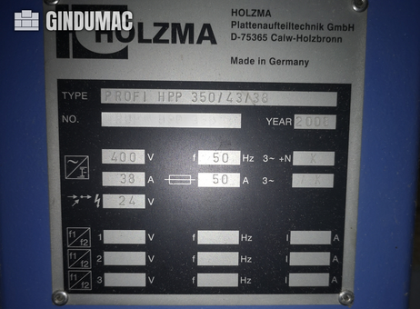HOLZMA HPP 350/43/38 P260615188