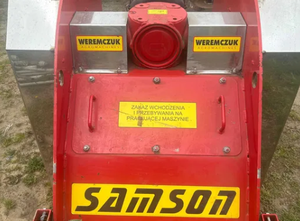 SAMSON rotary tiller and shredder for carp, currants, raspberries, and chokeberries