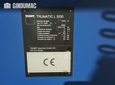 TRUMPF TRUMATIC L 3030 P260622170