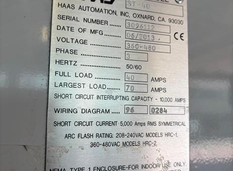 HAAS ST-40 P260625146