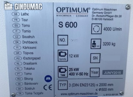 Optimum OPTIturn S 600 P260625202