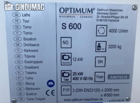Optimum OPTIturn S 600 P260625202