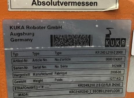 KUKA KR 240 L210-2 2000 P260701065