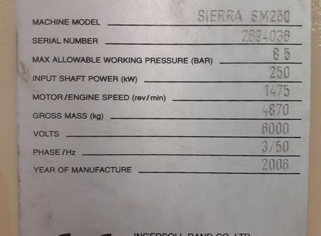 Ingersoll rand Sierra SM 250 P260706115
