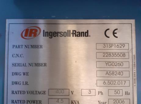 Ingersoll rand YG 0260 P260706116