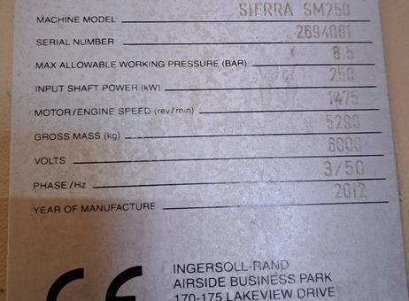 Ingersoll rand Sierra SM 250 P260706117