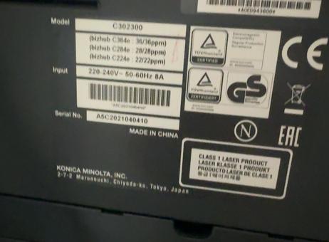 Konica Minolta Bizhub C284e P260706410