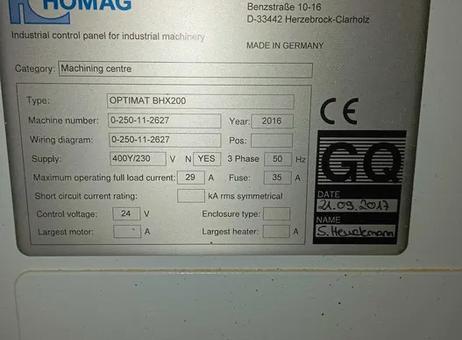 HOMAG Optimat BHX200 P260724124