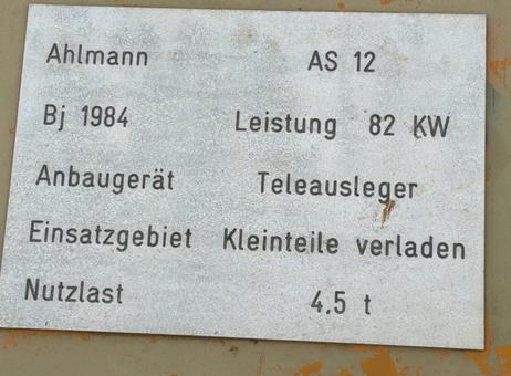 Ahlmann AS 12 P260725111
