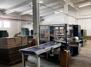Complete BMV Compacta 7022 packaging line + BVM SC 8030 SD shrink tunnel