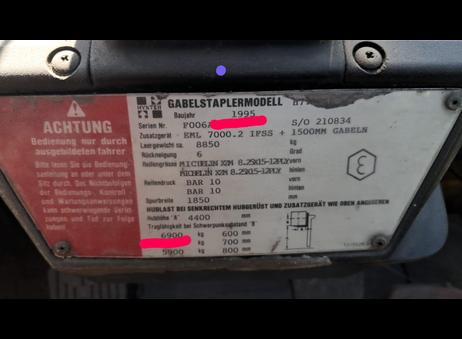 HYSTER H7.00XL P260812149