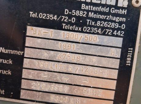 Battenfeld Wittmann BK-T 1300/500 P260815029
