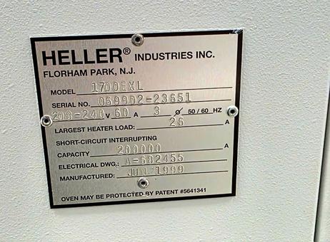 HELLER INDUSTRIES 1700EXL P260817163