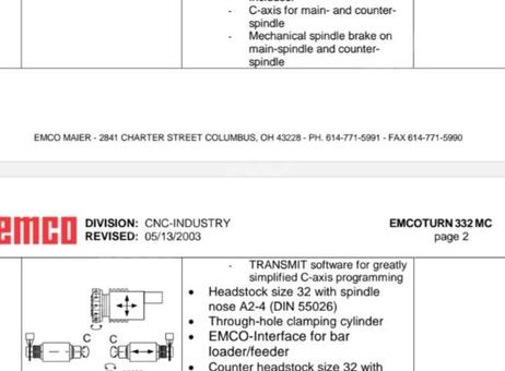 Emco 333MC PLUS P260820044