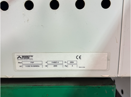 MORETTI FVE 120459-15 | FVP 114907-3 P260825039