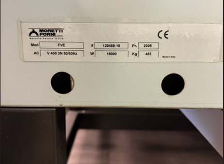 MORETTI FVE 120459-15 | FVP 114907-3 P260825039