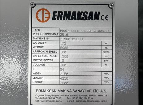 ERMAKSAN POWER-BEND FALCON P260827068