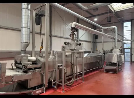 Home Complete Frying and Cooling Line for Peanuts and Nuts P260902022