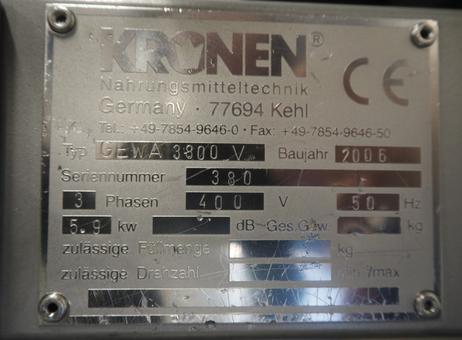 Kronen GEWA 3800 V P260903318