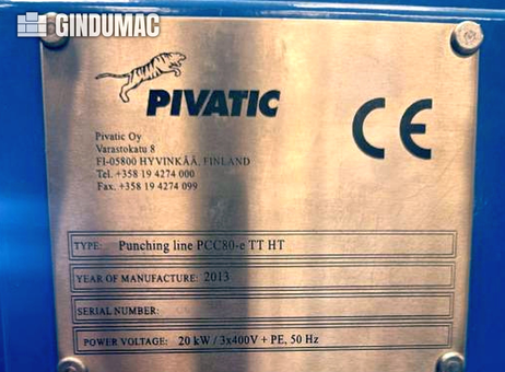 Pivatic Punching Line PCC80-e TT HT P260904203
