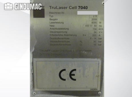 TRUMPF TruLaser Cell 7040 P260909277