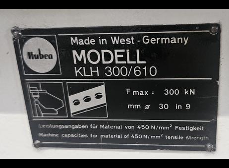 Mubea KLH 300 P260909304
