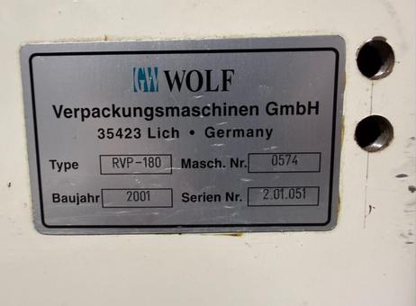 Wolf Verpackungsmaschinen GmbH RVP-180 P260910021