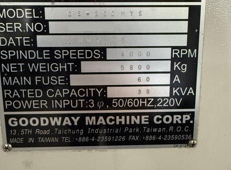 GOODWAY GS 260 MYS P260910219