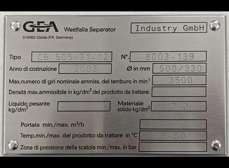 GEA CB 505-71-12 P260922245