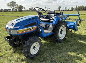 Iseki Landhope TU165F four-wheel-drive mini tractor with rotary tiller