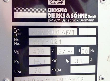 Diosna SPV200 AF/T P261006009